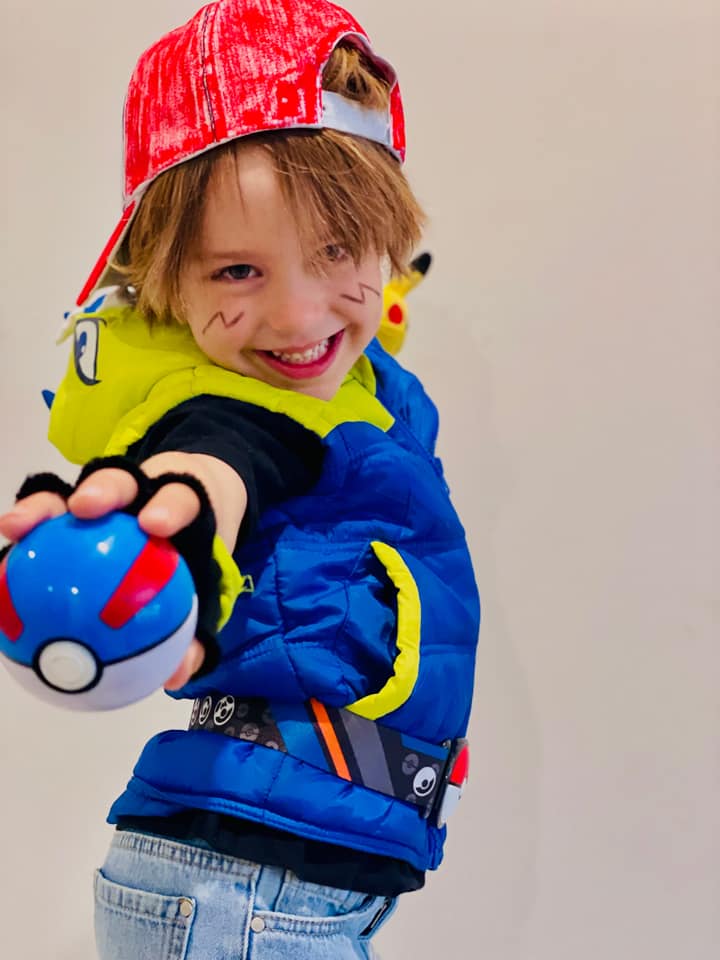 Barmera Primary School students Felix Maynard, 5, as Pokemon trainer Ash Ketchum.