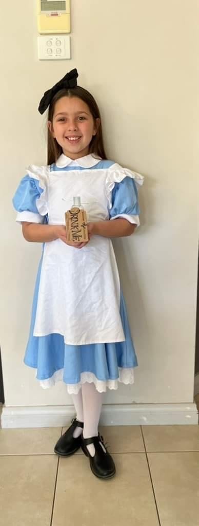 Renmark North School student Jorja Sciancalepore, 9, as Alice.