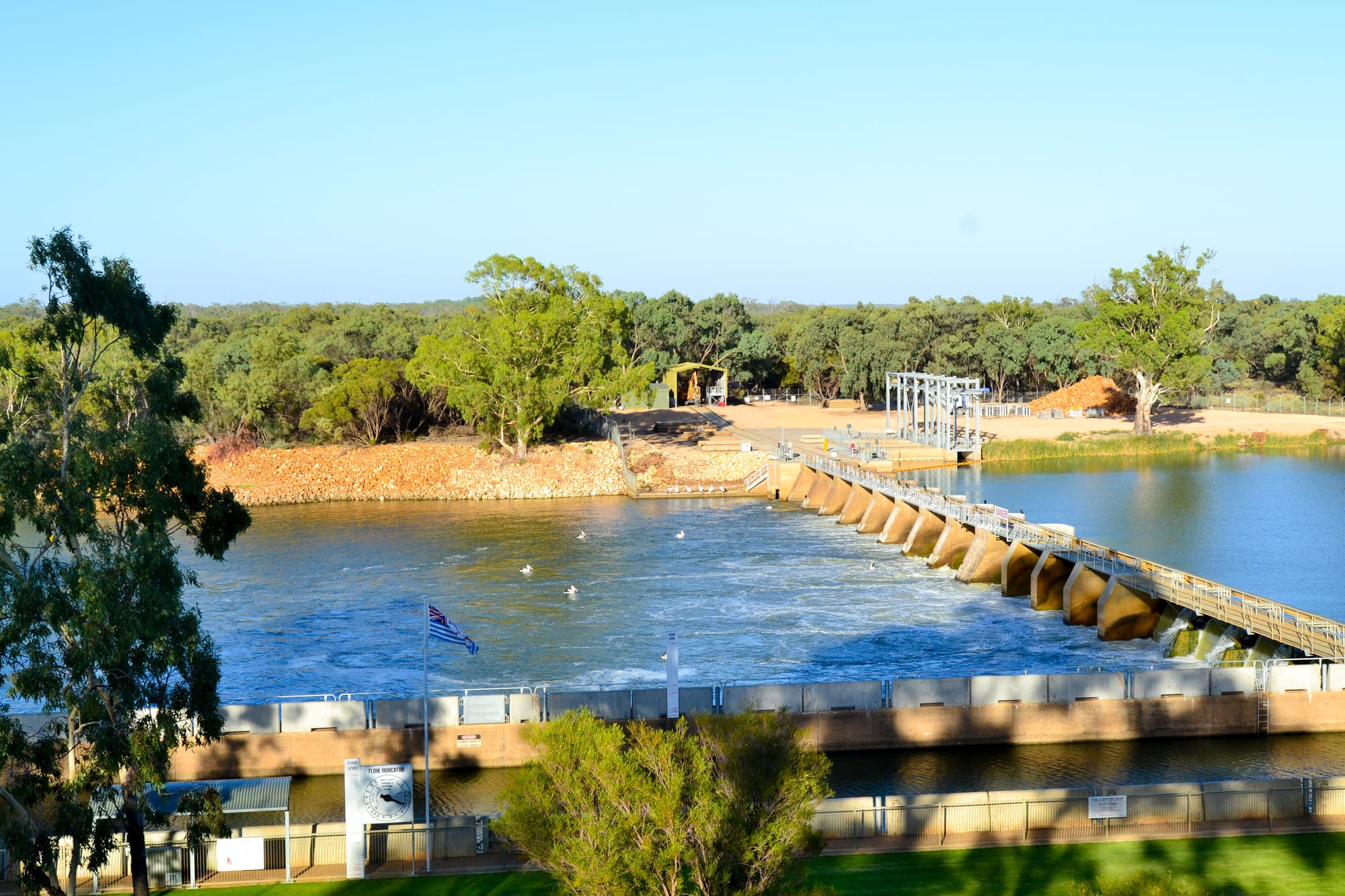 Lock safety key in Murray River high flow