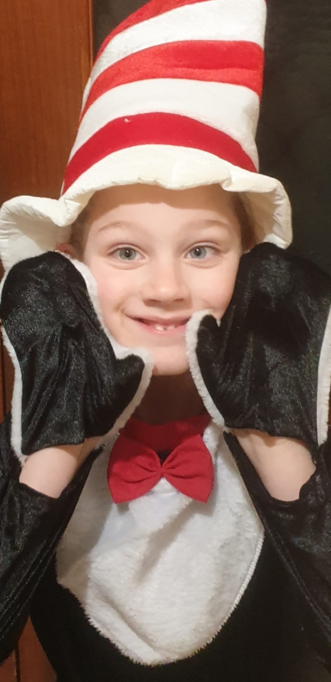 Renmark Primary School student Jared Rich, 6, as Cat in the Hat.