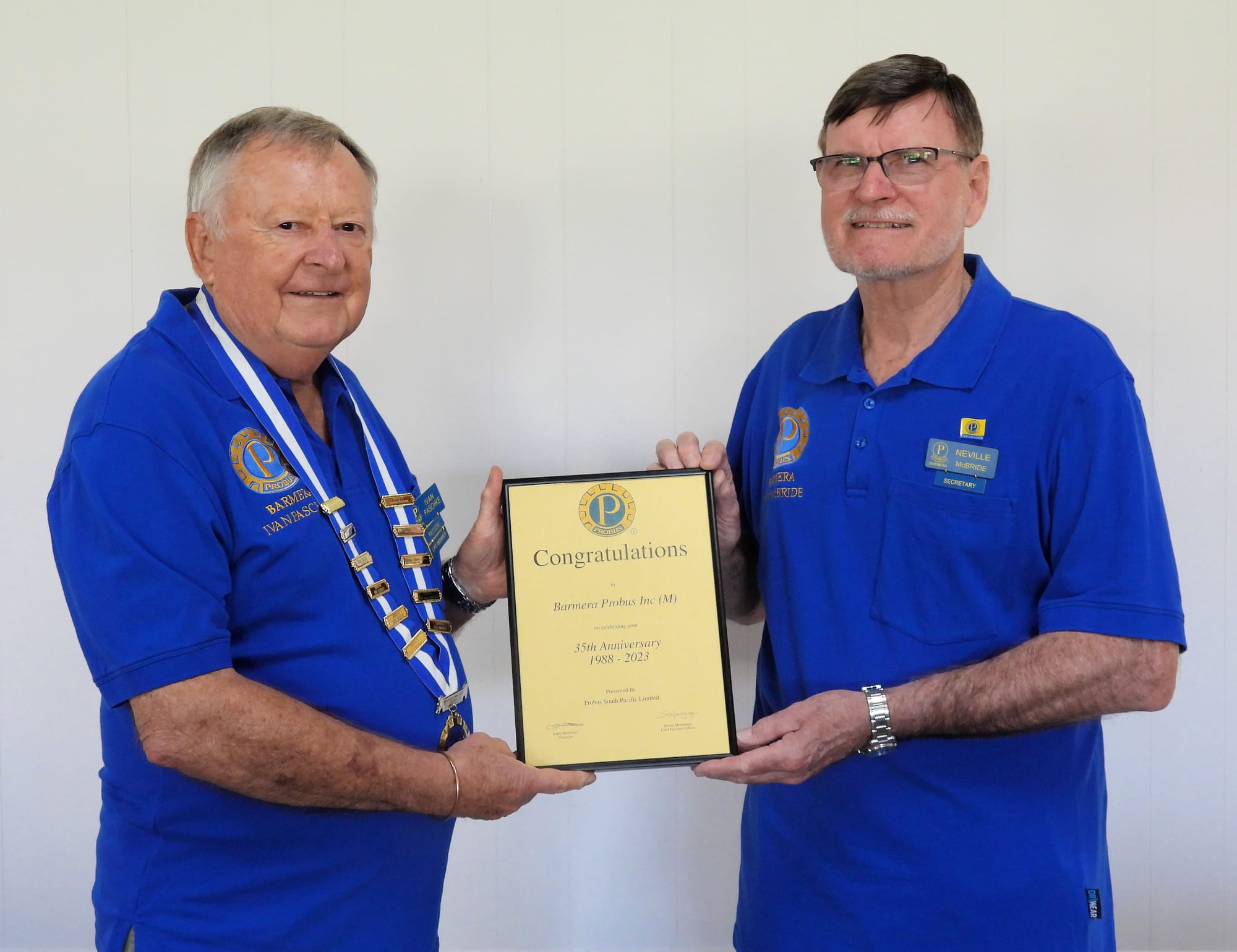 35 years of Probus fun, fellowship and friendship