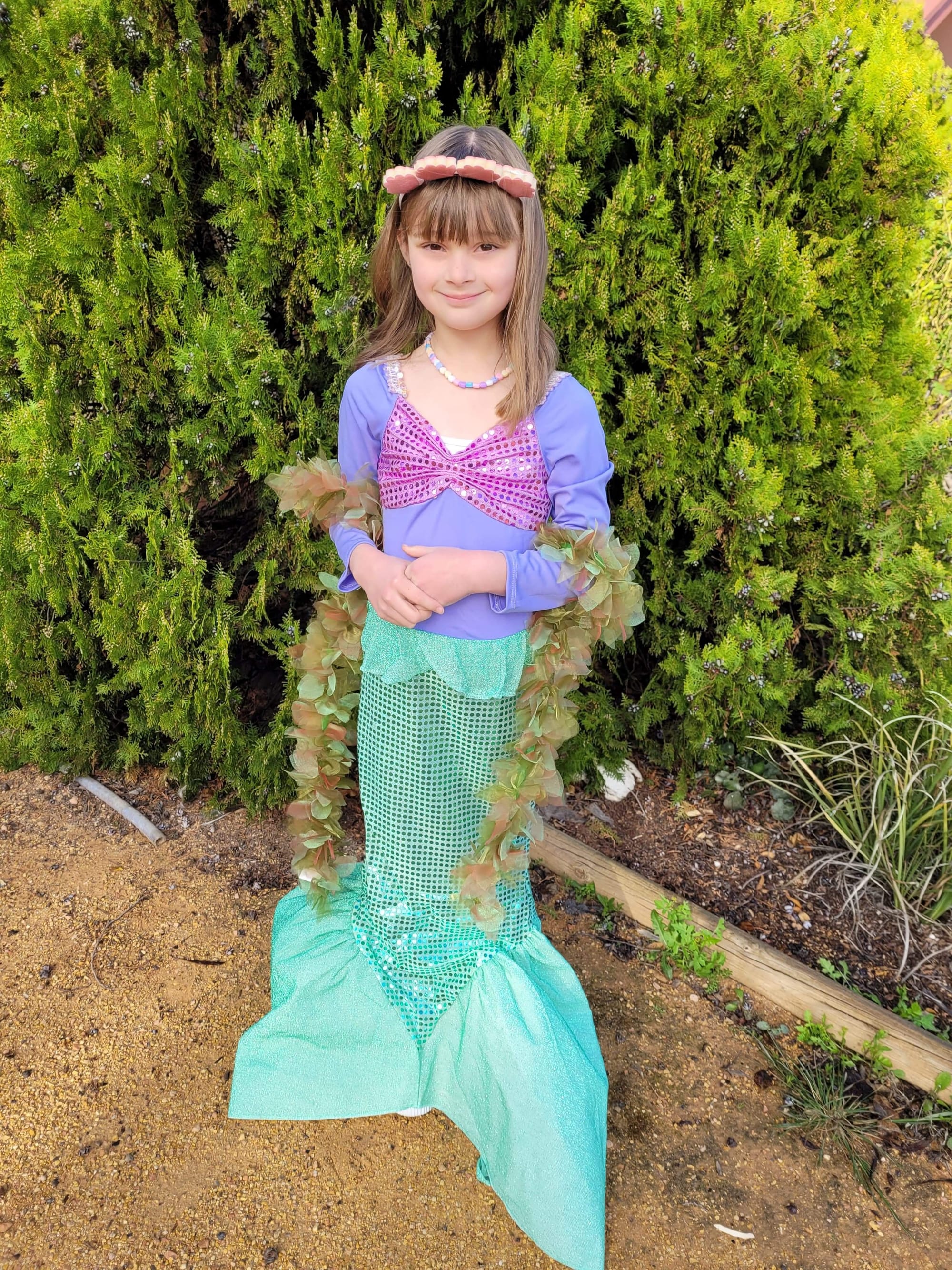 Monash Primary School student Celise Drake, 6, as a mermaid.