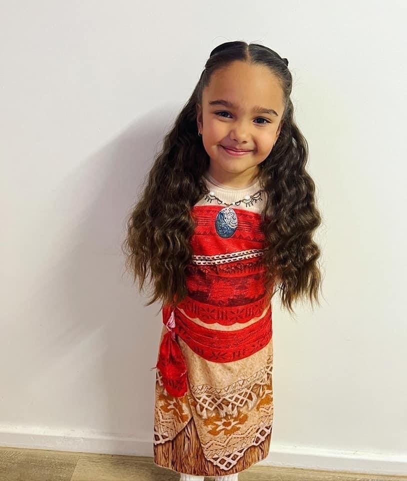 Renmark Primary School student Demi Giles, 5, as Moana.