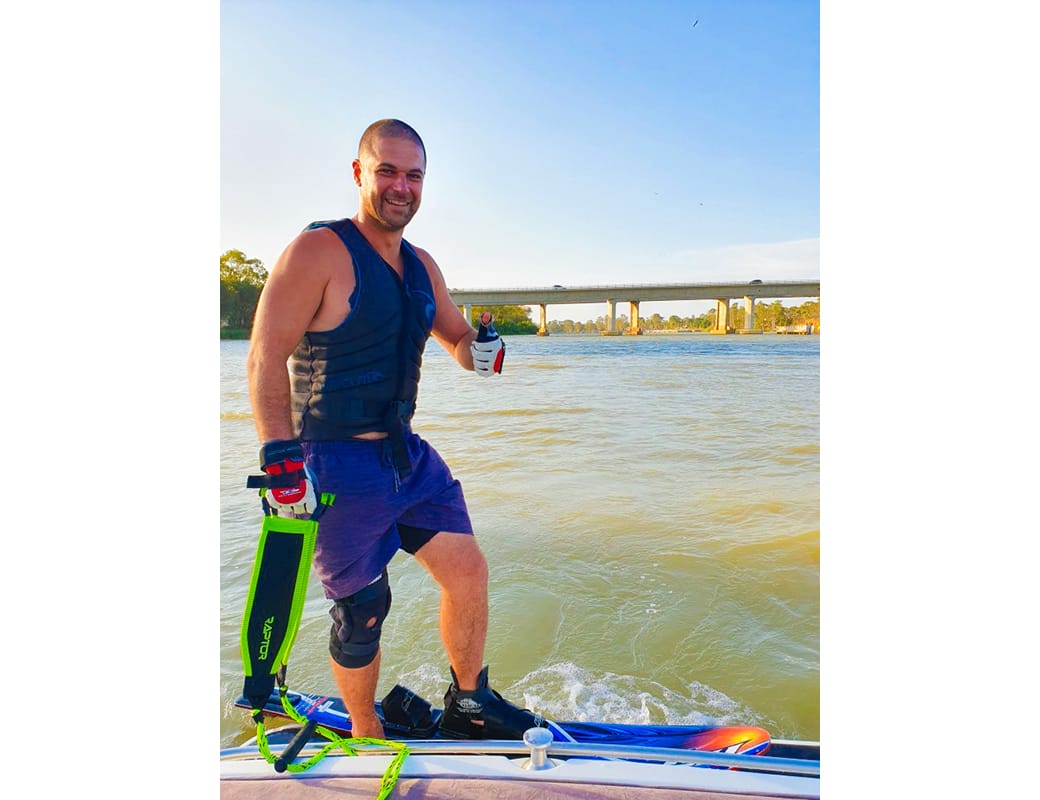 Bryce skis through the lock for Jock