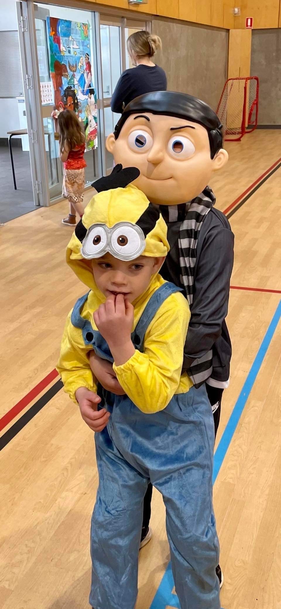 OLOR Berri students Jaxon, 8, and Hudson Curyer, 5, as Gru and a Minion.