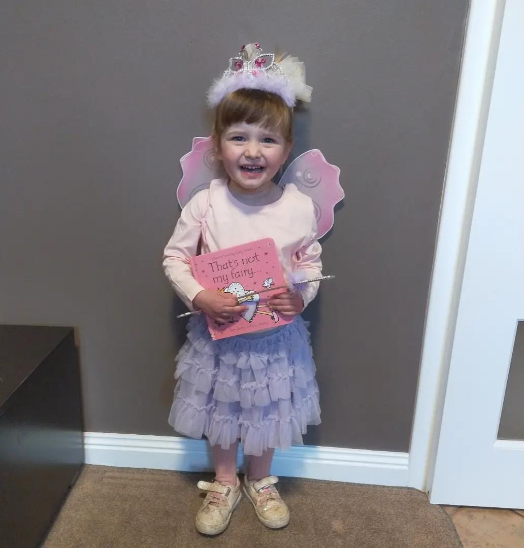 Loxton District Children Centre’s Ella Lipacis, 2, as a fairy from That’s Not My Fairy.