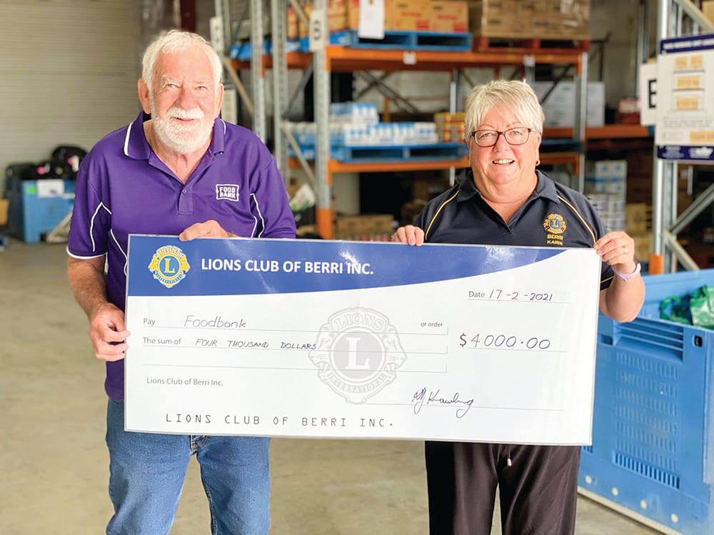 Berri Lions Club’s generous donation