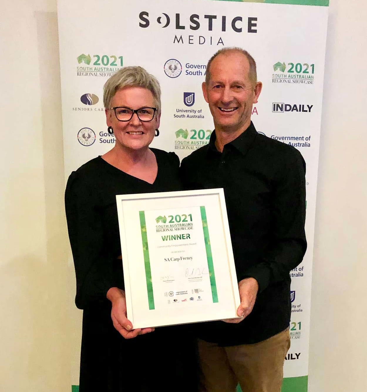 Carp Frenzy award recognition