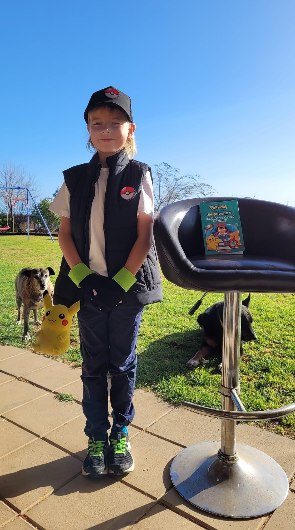 Cobdogla Primary School student Patrick Hallam, 7, as Pokemon trainer Ash.
