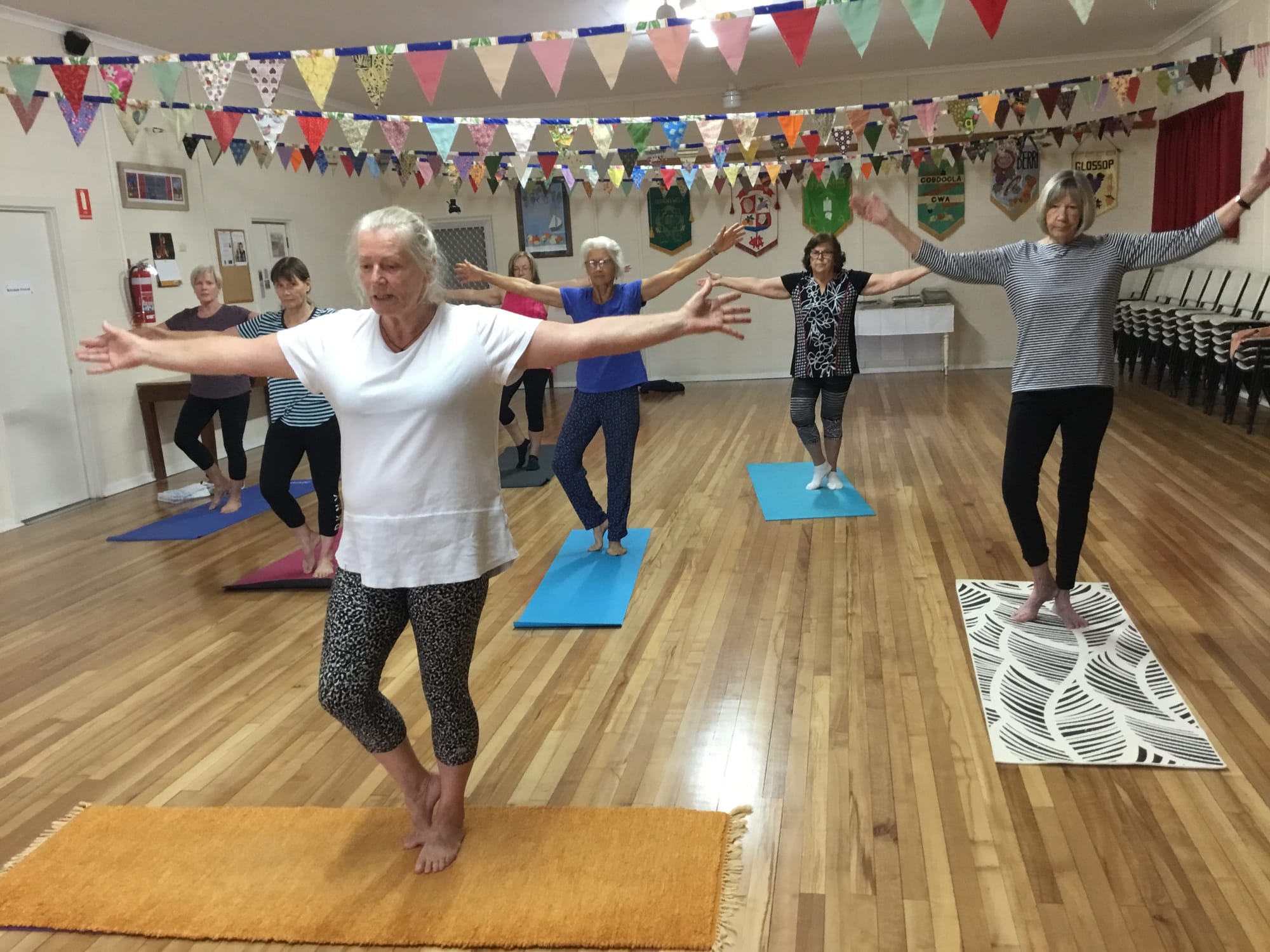 Yoga benefiting local U3A members