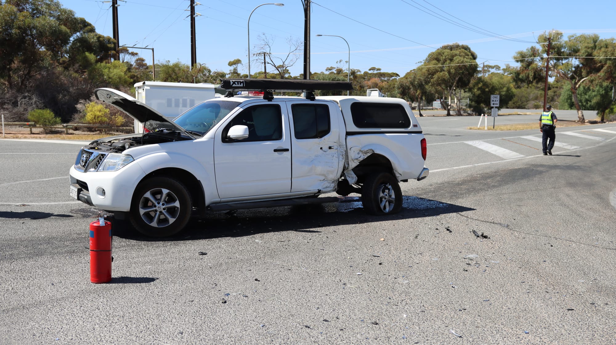 Elderly driver slightly injured in crash