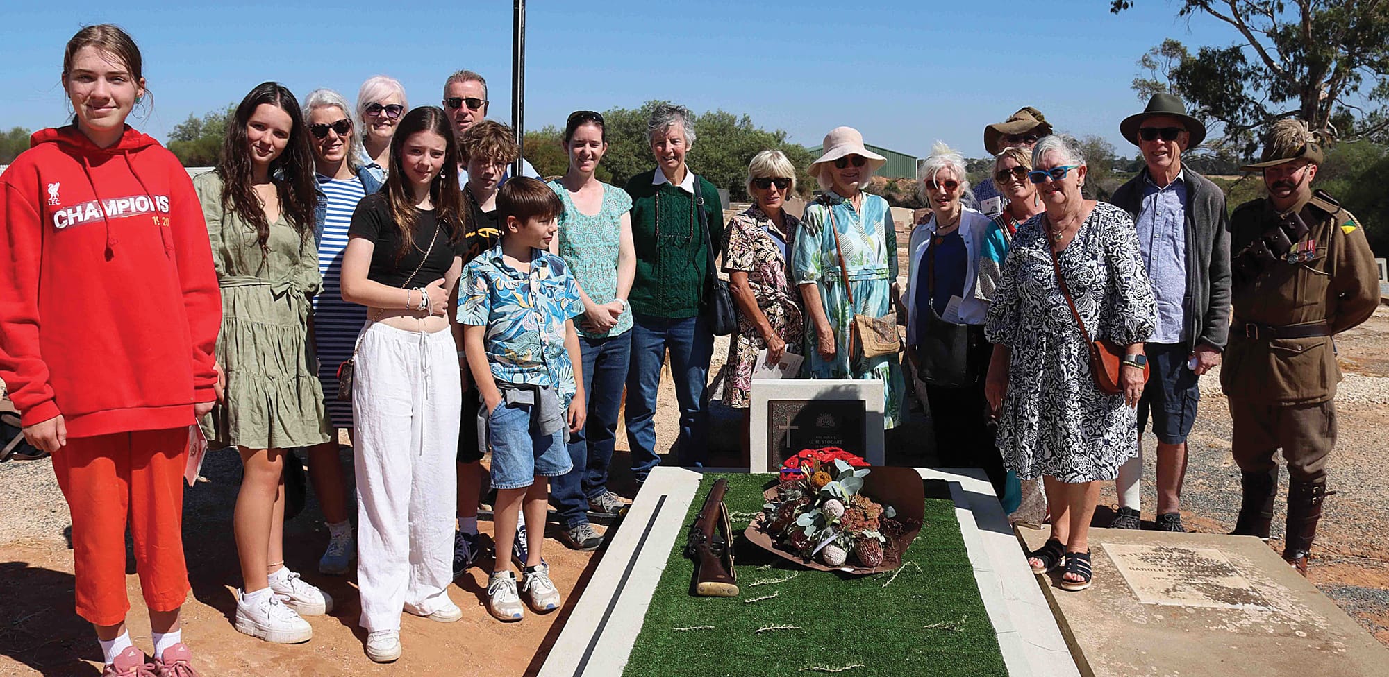 George honoured at final resting place