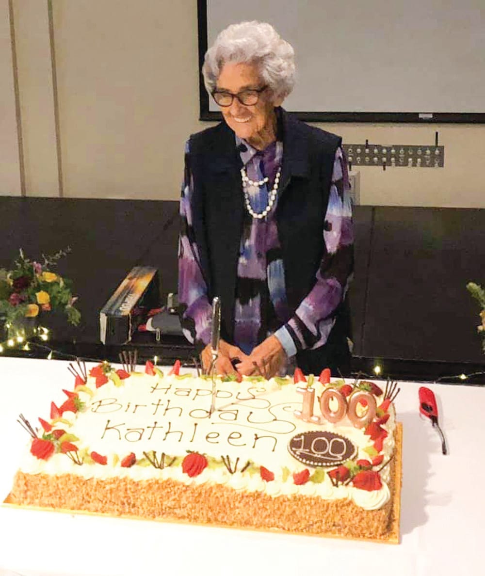 Kathleen reaches 100...and tells how she did