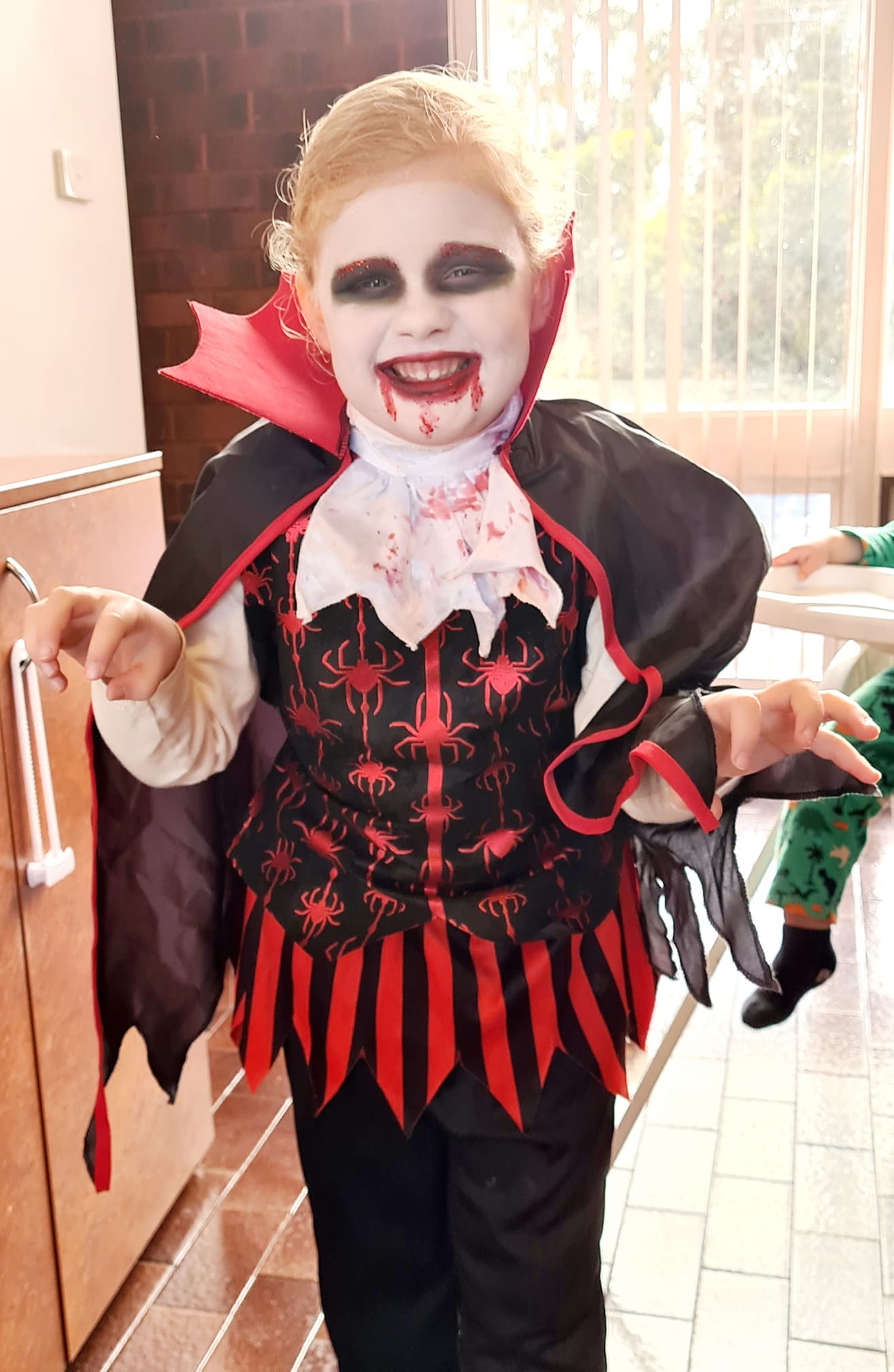 Renmark North School student Mackinley Forbes, 5, as Count Dracula.
