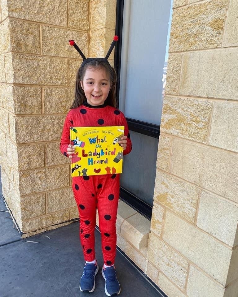 310822BookWeek Audrey Pedler
Cobdogla Primary School student Aubrey Pedler, 6, as a ladybird from What the Ladybird Heard.