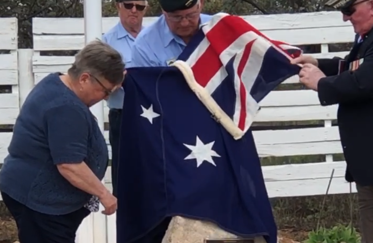 Plaque re-dedicated to fallen soldier