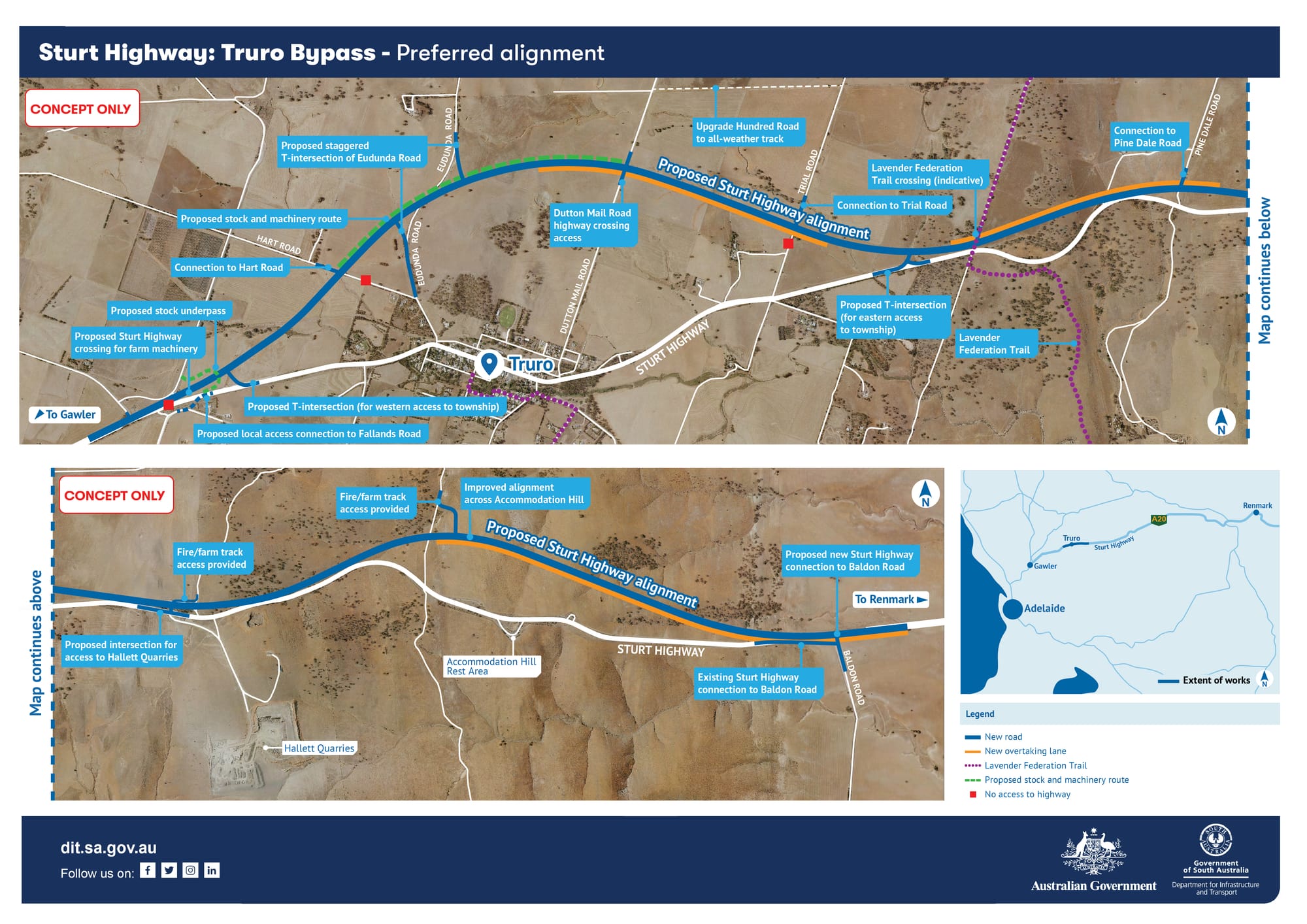 Land allocated for potential dual-lane bypass