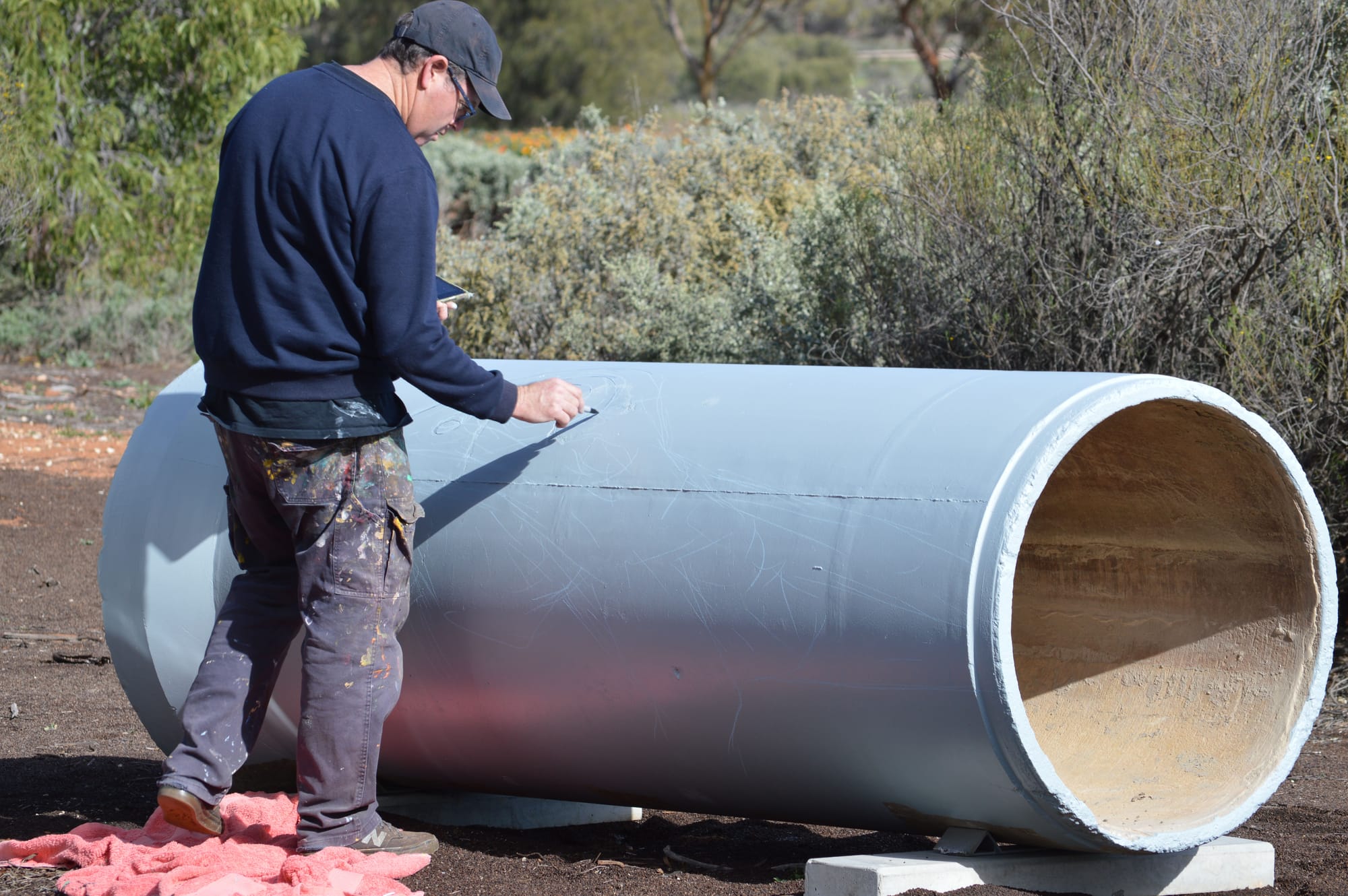 Loxton’s new heritage silo, in the (art) works