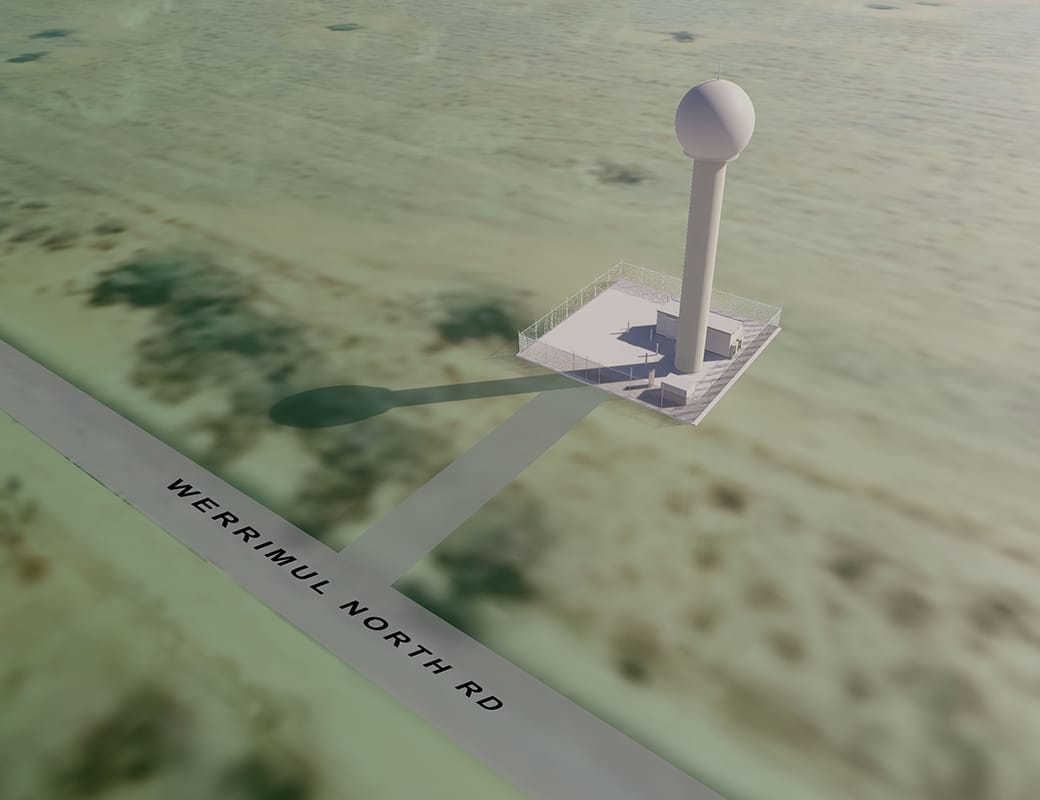 New Mildura radar starts taking shape