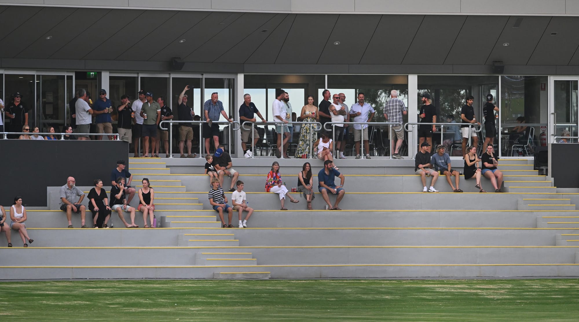 Perfect vantage point for memorial game