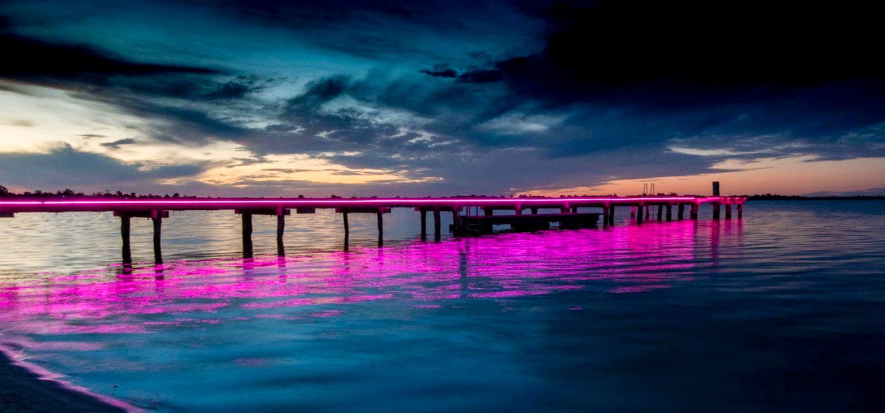 Berri Barmera rainbow lights to celebrate diversity