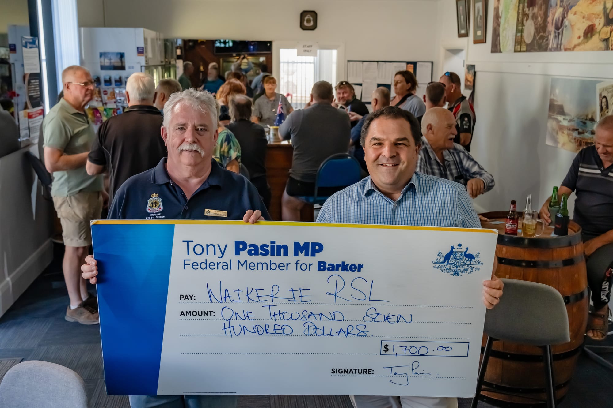 Waikerie RSL benefits locals through grant