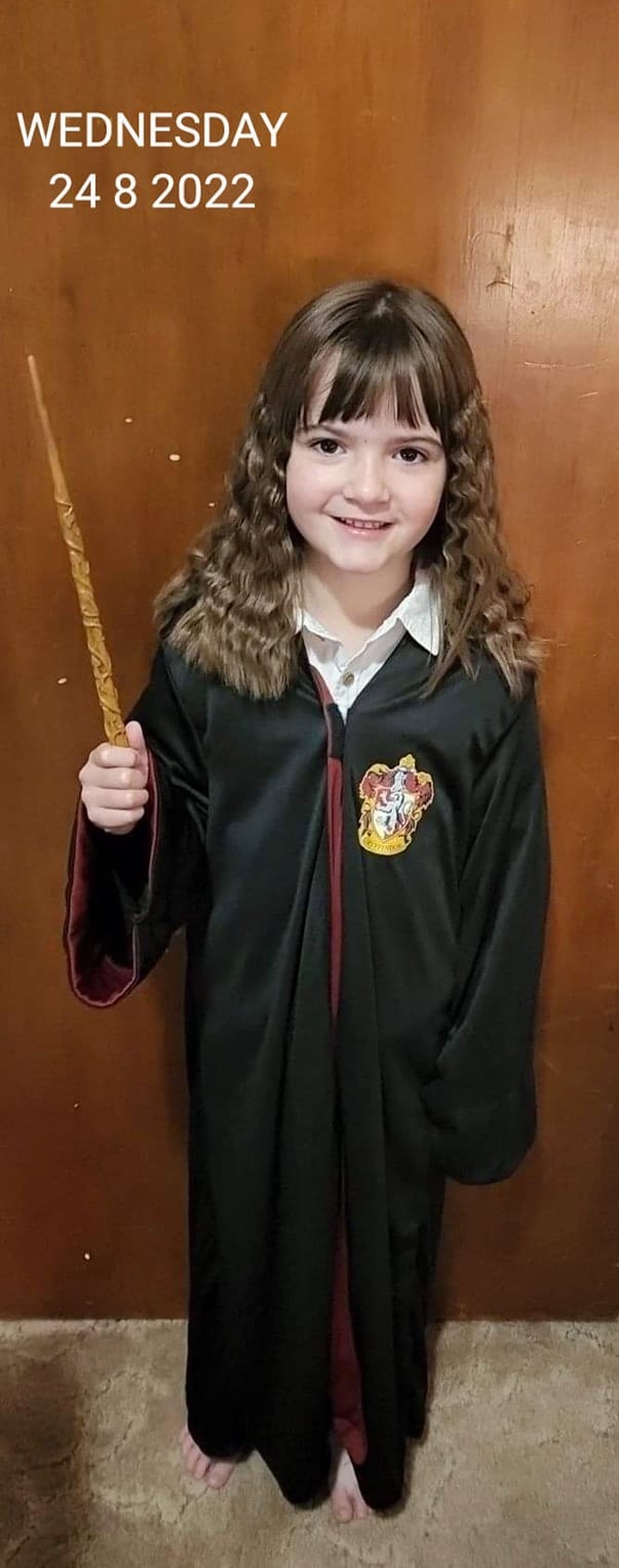 Renmark Primary School student Delaney Hume, 6, as Hermione from Harry Potter.