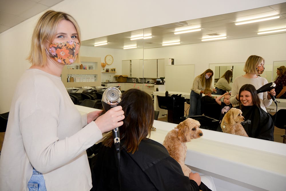 Masking salon’s peaceful environment