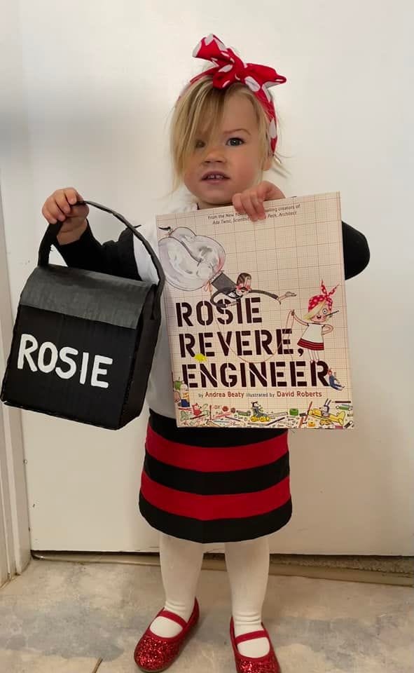 Loxton District Children's Centre's Scarlett Proud, 2, as Rosie Revere.