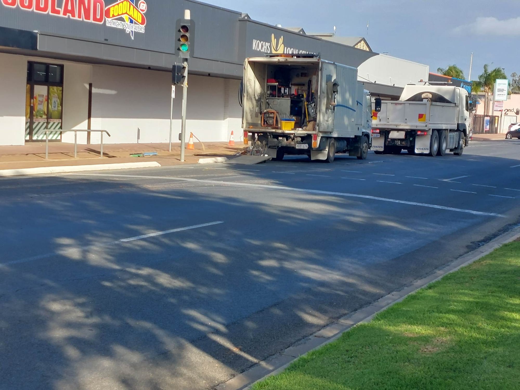 Burst pipe shuts Ral Ral Avenue