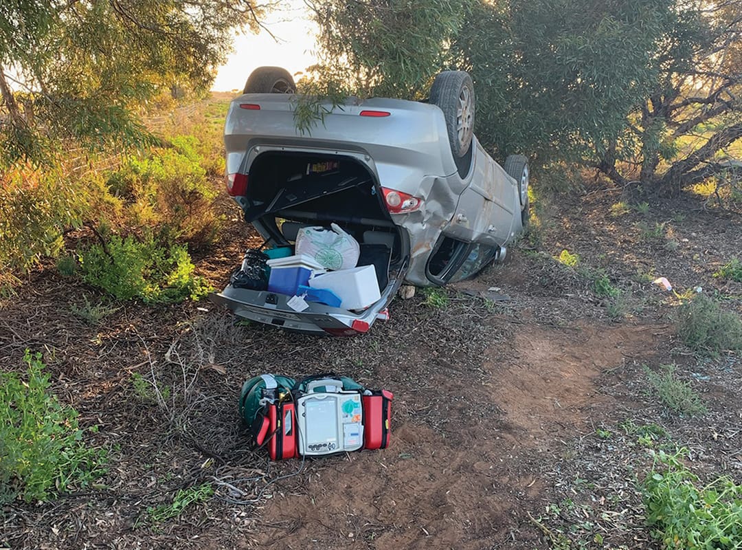Car roll and house fire in Waikerie