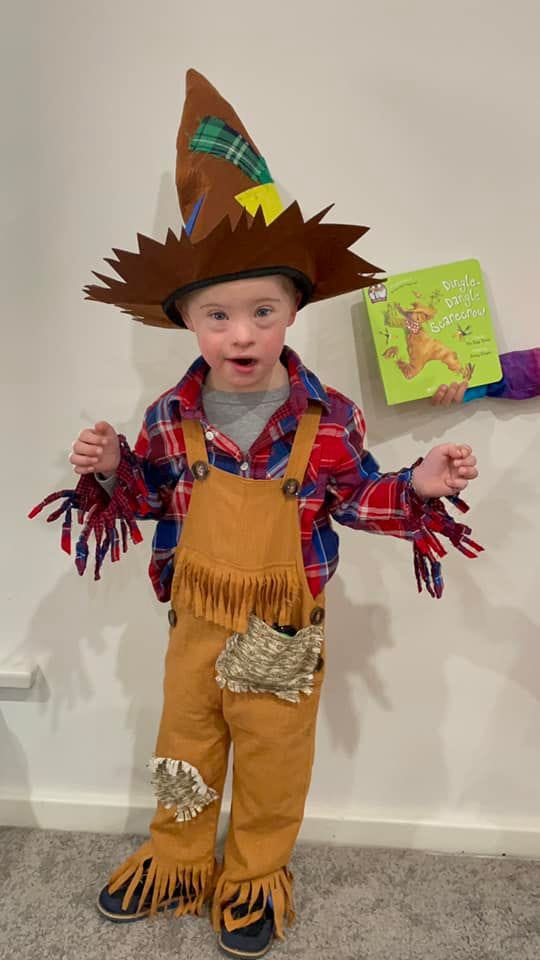 Loxton Lutheran School ELC student Owen McCullough, 4, as the Dingle Dangle Scarecrow.