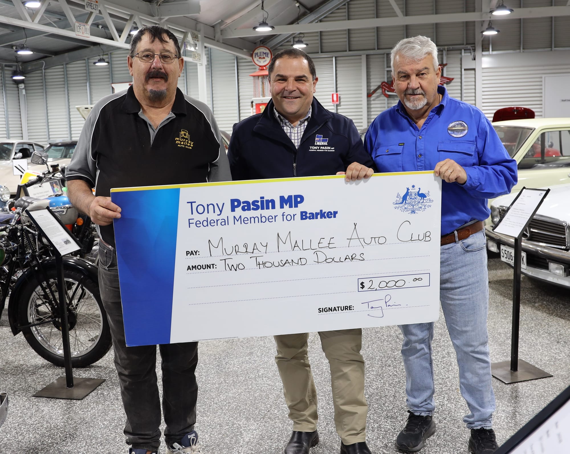 Pasin’s $2k funding boost supports motoring enthusiasts in the Riverland