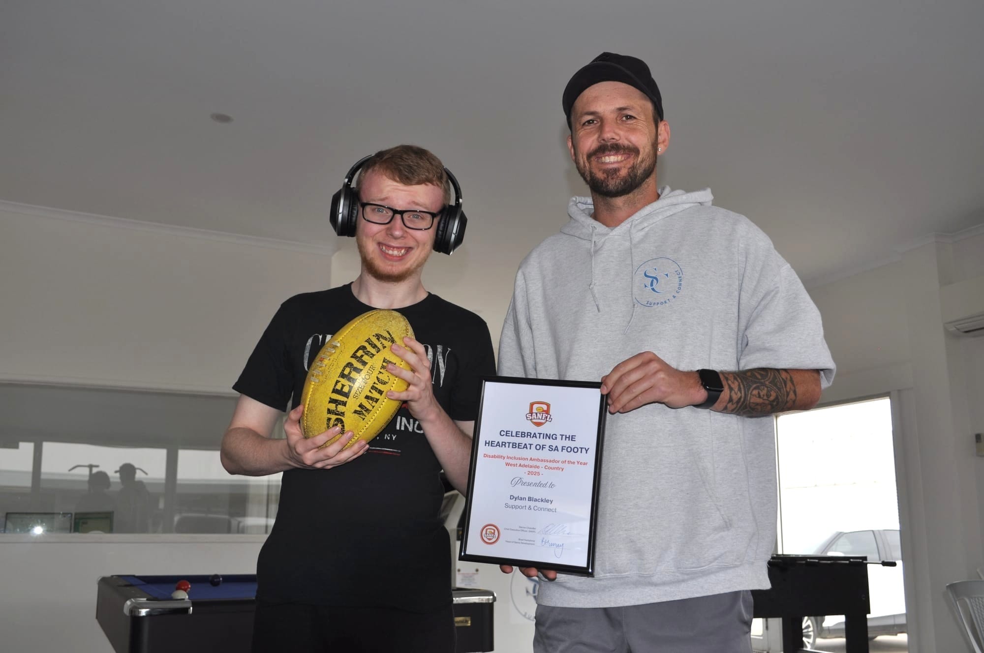 Dylan is kicking goals