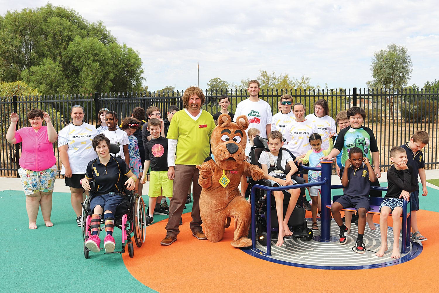 Children cheer: New playground completed