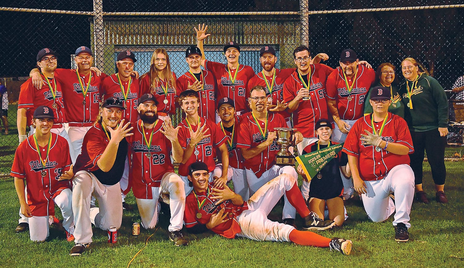 Fantastic five in a row for Berri baseballers