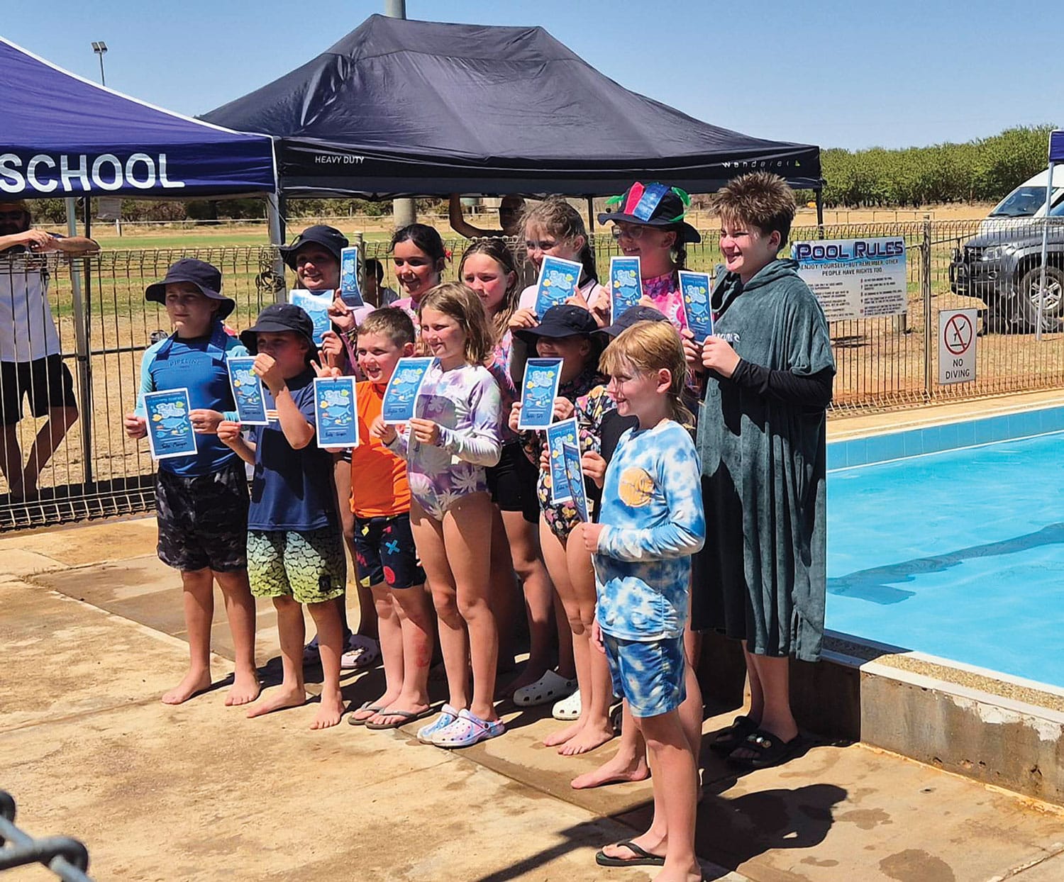 Community gathers for swimming carnival