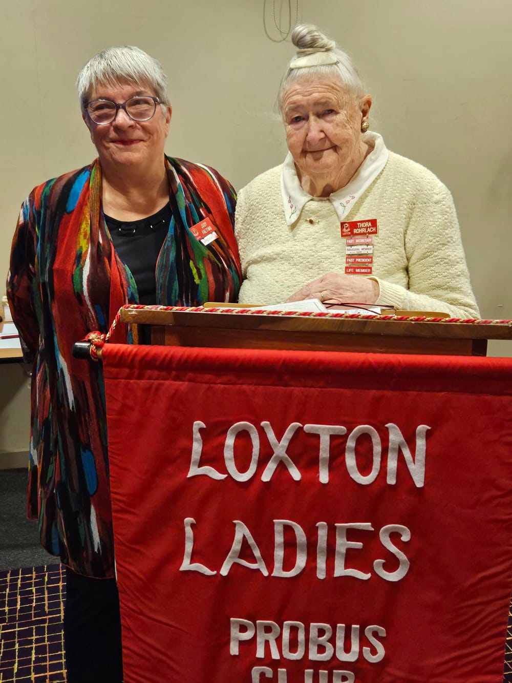 Thora’s life membership for Loxton ladies Probus post image