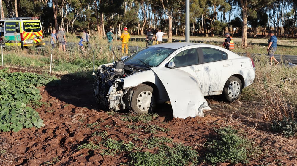 Woman recieves minor injuries in crash post image