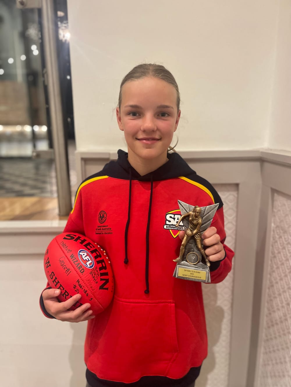 Junior Magpie’s courage recognised post image