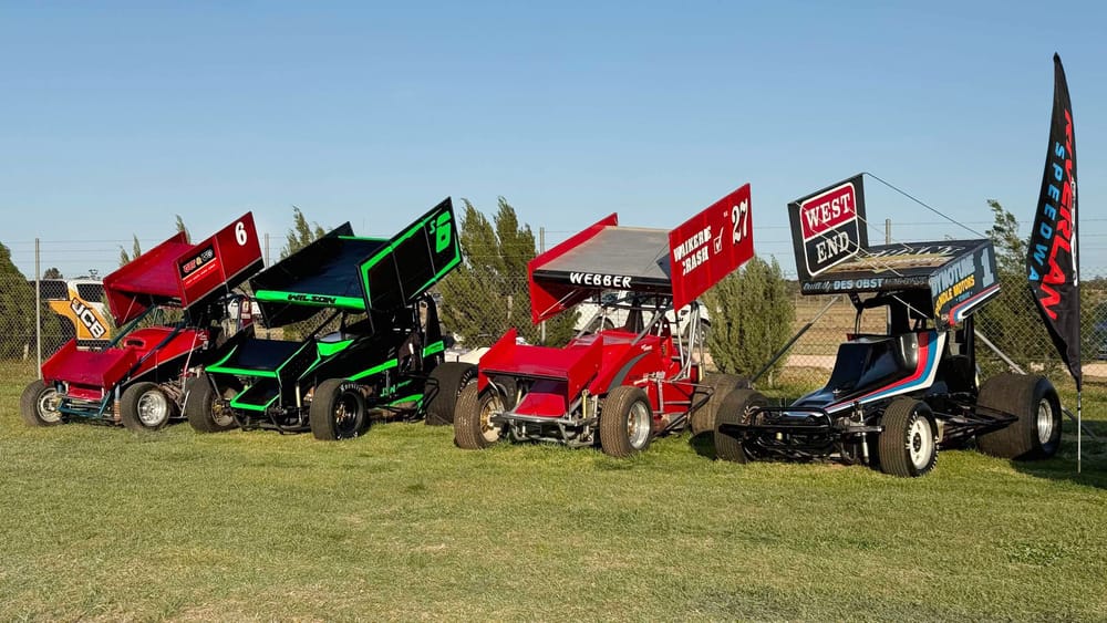 Flying the speedway flag in the field post image