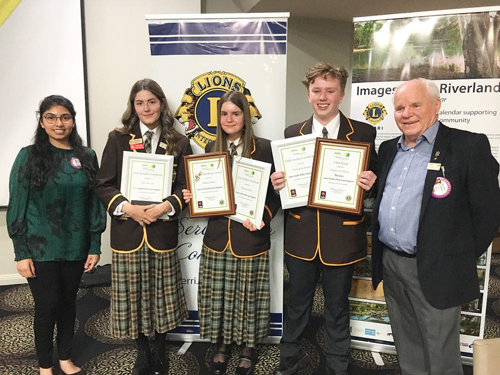 Lions clubs hear students roar post image