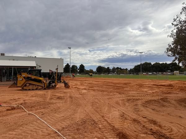 Works have started on the Loxton Oval pavilion post image