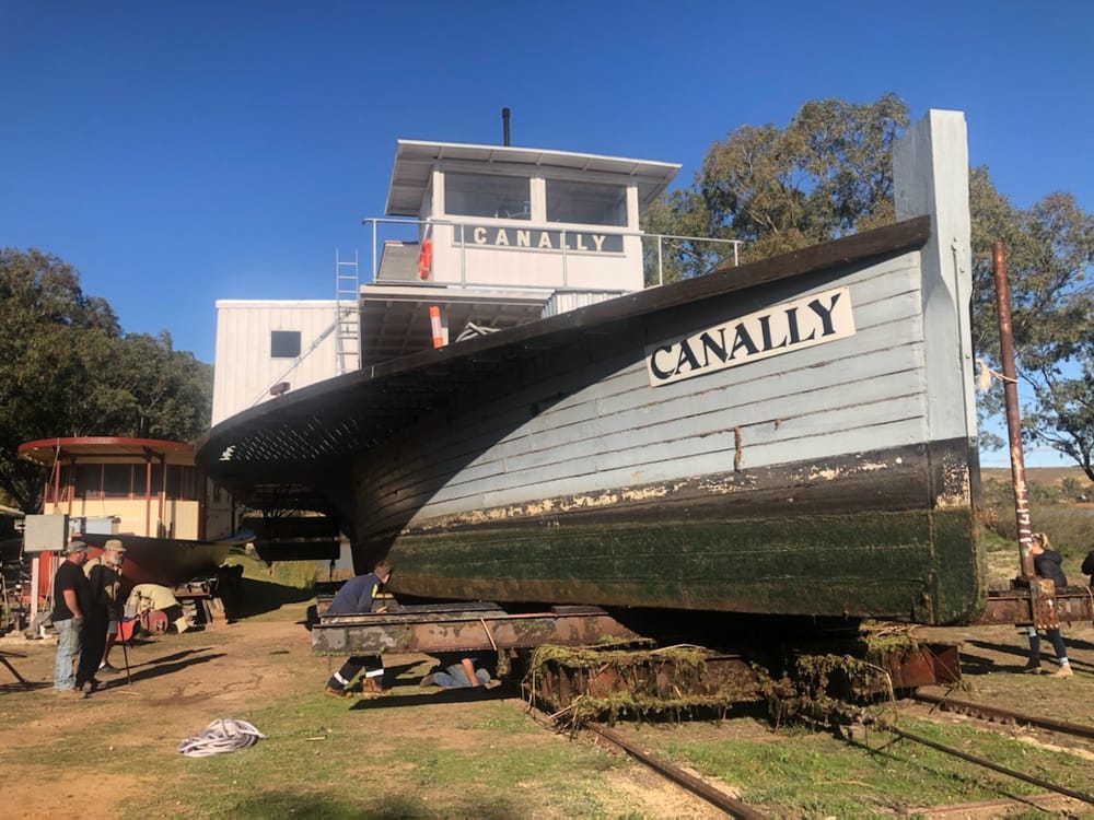 Historic paddle steamer gets some attention post image