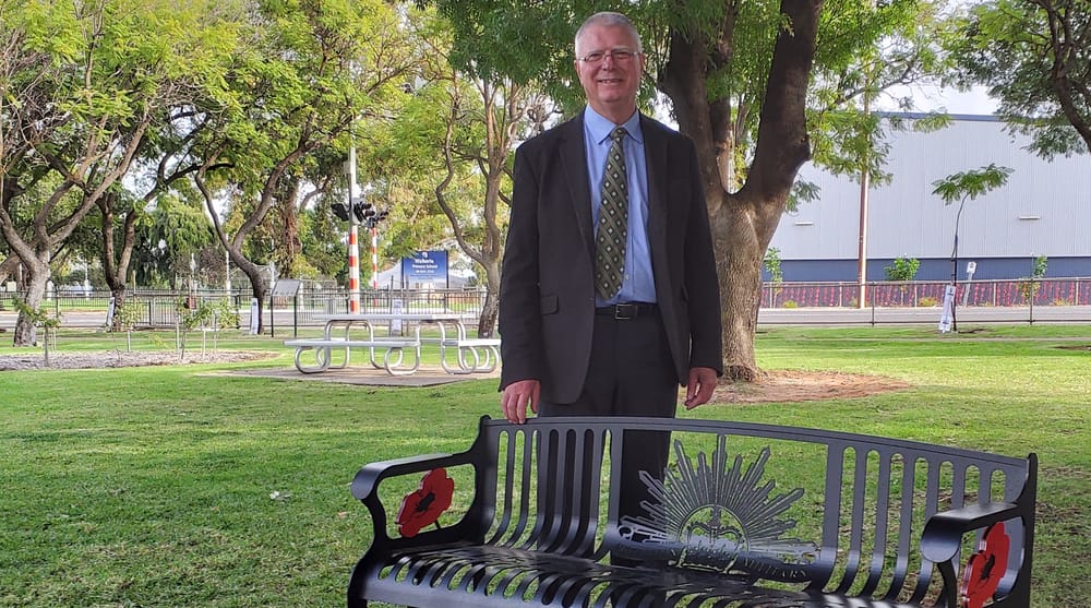 Local memorial garden’s new seats of reflection post image