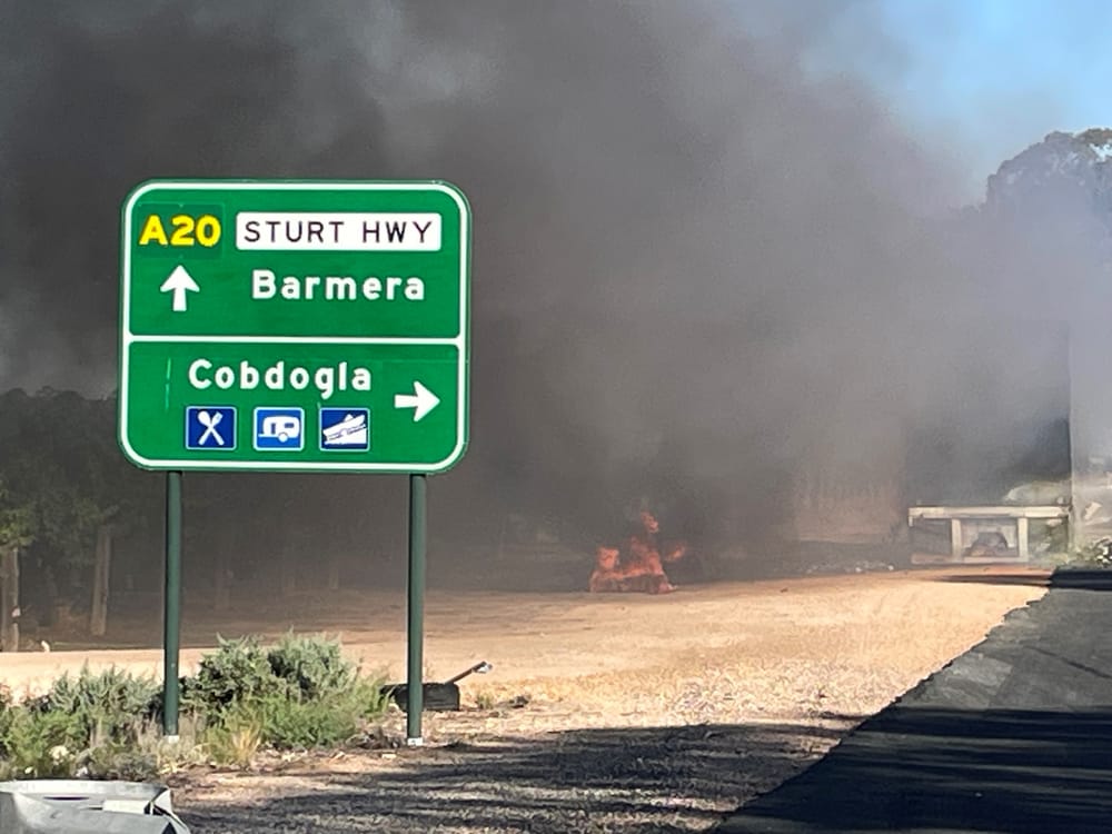 Corker of a fire at Cobdogla post image