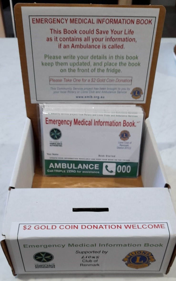 Renmark Lions supporting E.M.I.B. project post image