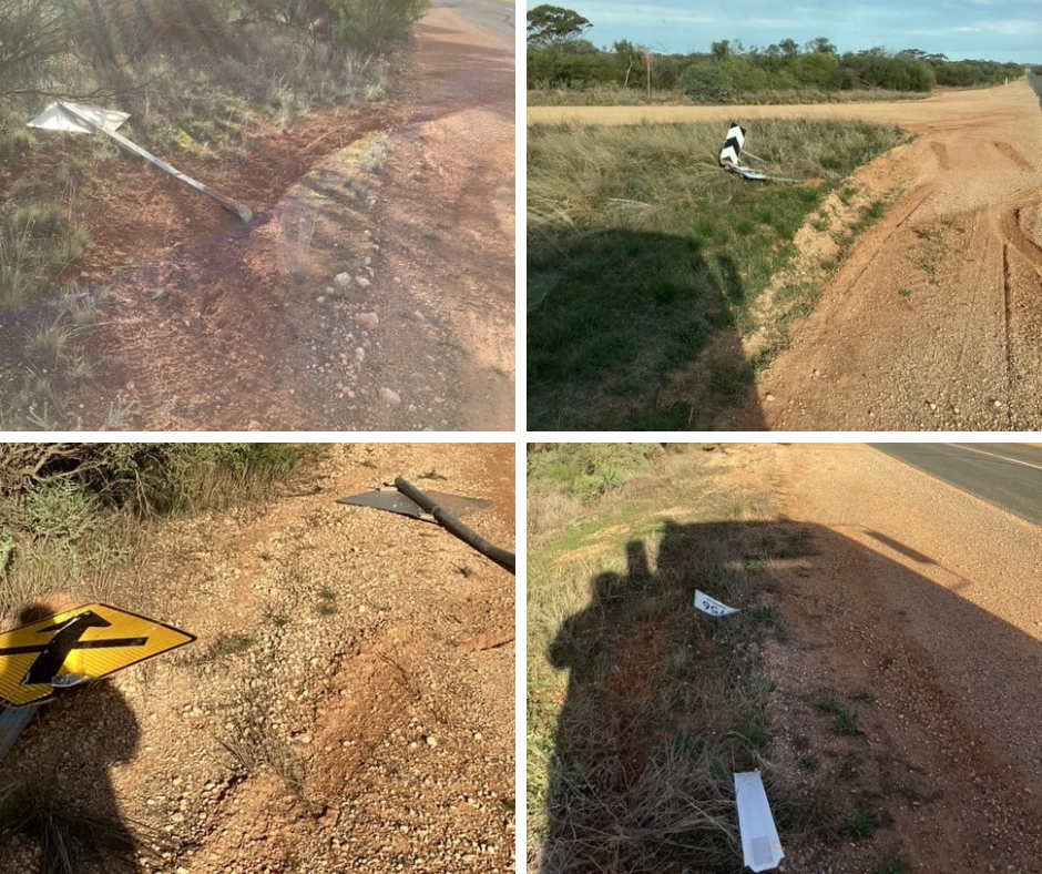 Vandals hit Murtho Road signs post image