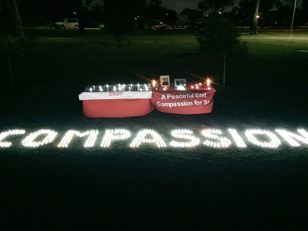 Tears flow at euthanasia vigil post image