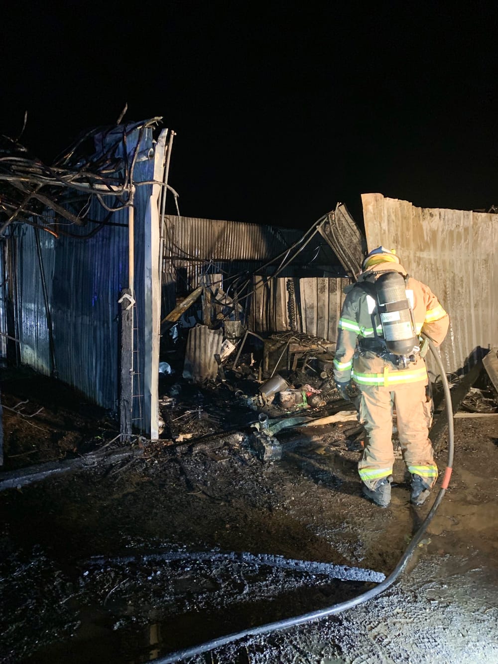 Fire causes shed collapse at Cadell post image